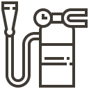 accessories, automobile, car, extinguisher, fire, service svg vector icon