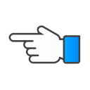 hand, left svg vector icon