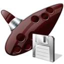 ocarina,save,instrument icon