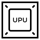 chip, cpu, desktop, display, microchip, pc, processor svg vector icon