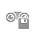 binoculars,diskette icon