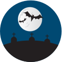 grave yard, graves, halloween svg vector icon