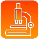 microscope, scientific svg vector icon
