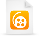 document, file, orange, paper icon