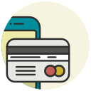 buy, card, credit card, master card, payment, phone, shop svg vector icon