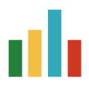 analytics, bar chart, black background, business, data, diagram, graph svg vector icon