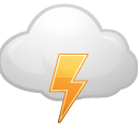 cloud, lightning icon