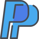 media, network, paypal, social svg vector icon