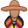 american, latin, male icon