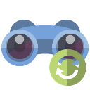 binoculars,refresh icon