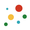 analytics, black background, bubble chart, chart, data, diagram, graph svg vector icon