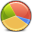 chart, graph, pie icon