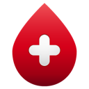 blood, drop, no, shadow icon