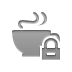 coffee,lock icon