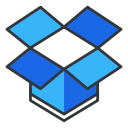 dropbox, internet, media, network, online, social, storage svg vector icon