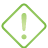 basic, diamond, exclamation, green icon