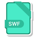 document, extension, file, swf svg vector icon