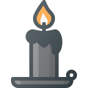 candle, dark, halloween, light svg vector icon