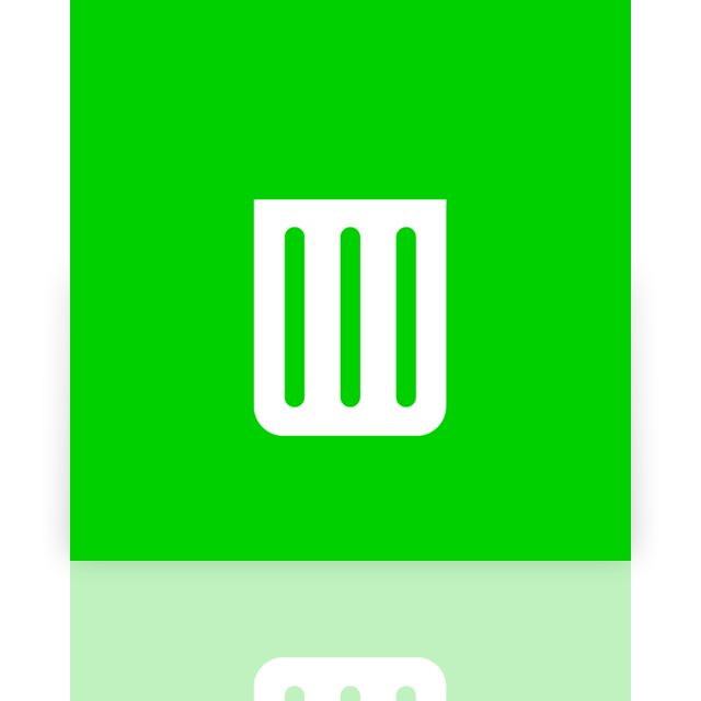 recycle,bin,empty,mirror icon