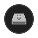 drive, network icon
