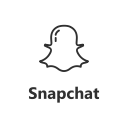 snapchat, snapchat button, snapchat logo, social media svg vector icon