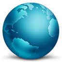 connected, globe icon