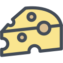 cheese, cow, food, milk, swiss svg vector icon