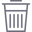 basket, delete, garbage, trash, waste svg vector icon