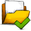 folder,accept icon