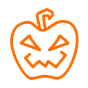 halloween, lantern, pumpkin, scary svg vector icon