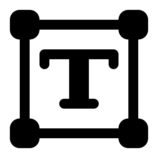 T Text Box svg vector icon