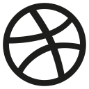 dribbble svg vector icon