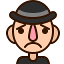 emoji, emot, man, sad, smiley, sorry, unhappy svg vector icon