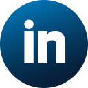 circle, colored, gradient, linkedin, media, social, social media svg vector icon