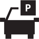 car, cars, lot, park, parking, space svg vector icon