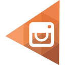 instagram, lowpoly, socialmedia svg vector icon
