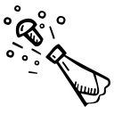 celebration, champagne, new year, party svg vector icon