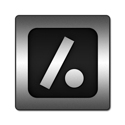 slash,dot,logo,square icon