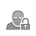 user,sleep,lock,open icon