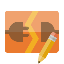 disconnect,pencil icon
