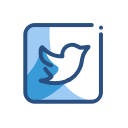 media, network, social, twitter svg vector icon