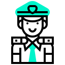 avatar, human, man, occupation, police, profession svg vector icon