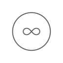 control, forever, infinity svg vector icon