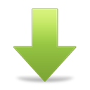 arrow, down, download icon