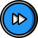 audio, fast, forward, media, media player, music, video player svg vector icon