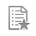 list,star icon