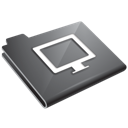grey, monitor icon