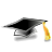 doctoral,cap icon