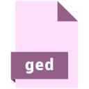 file, format, ged svg vector icon
