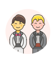 gay, wedding svg vector icon